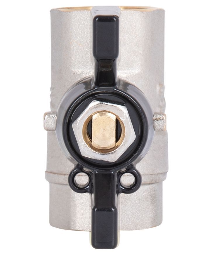 Кран шаровой Thermo Alliance Base 1/2" ВР для воды (бабочка) прямой латунь PN40 SD602W15 - SD602W15