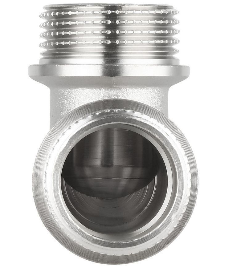 Уголок латунный Thermo Alliance Forte 1"НРх1"НР никелированный SF37325