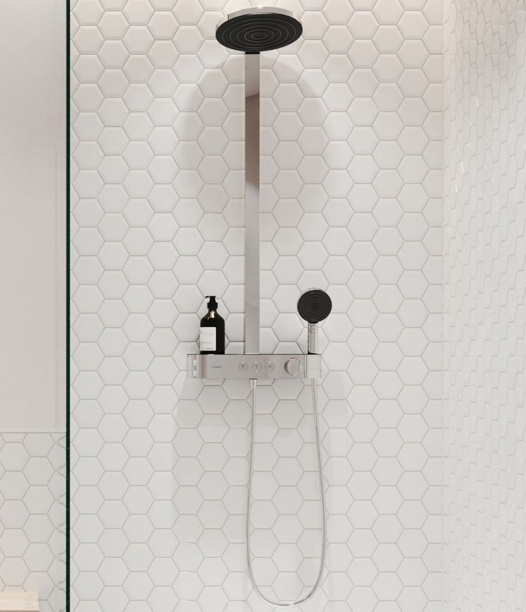 Душевая система HANSGROHE Pulsify S Showerpipe 260 2jet EcoSmart с термостатом Chrome 24241000 хром - 24241000