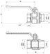 Кран кульовий ICMA 3/4" прямий PN40 №350 87350AE11 - 87350AE11 - 2
