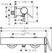 Смеситель для душа HANSGROHE Finoris Matt Black 76620670 черный матовый - 76620670 - 2