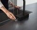 Змішувач для кухонної мийки HANSGROHE Aquno Select M81 250 2jet з витяжним виливом Sbox Matt Black 73830670 чорний матовий - 73830670 - 4