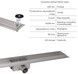Корпус линейного трапа из нержавеющей стали Qtap Taurus 600 без решетки, с сухим затвором QTTAU600 - QTTAU600 - 3