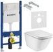 Инсталляция GEBERIT Duofix 458.126 с унитазом ROCA GAP Rimless (без кнопки) - A34H47C000+458.126.00.1 - 1