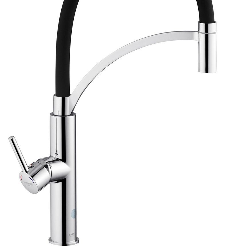 Смеситель для кухни с рефлекторным изливом Kroner KRP Ersel-C03900BLK хром CV033801 - Ersel-C03900BLK