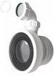 Канализационное подключение короткое McALPINE 97-107/110 мм с отводом 40 мм WC-CON1D
