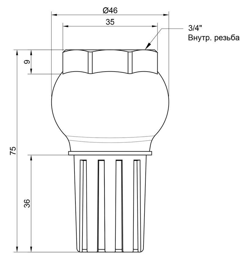 Донный клапан ICMA 3/4" №49 83049AE05 - 83049AE05