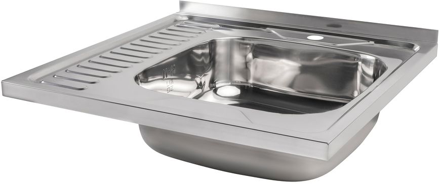 Кухонна мийка LIDZ 6060-R Polish 0,6 мм (155) - LIDZ6060RPOL06