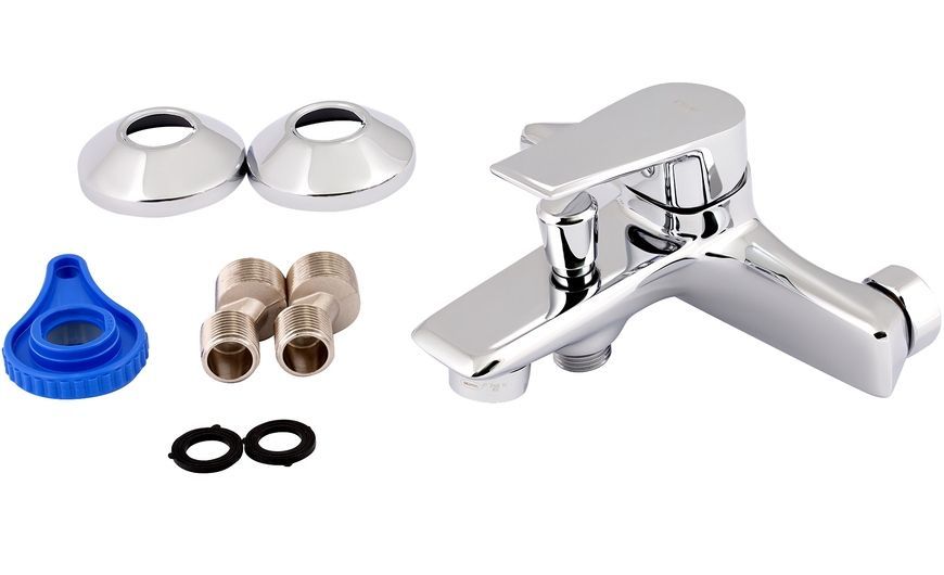 Смеситель для ванны QTAP Pivoňka QTPIV3013102DC с коротким изливом - QTPIV3013102DC