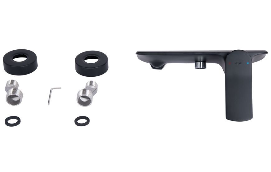 Змішувач для душу Qtap Slavonice Black Matt QTSLA266BLM45908 - QTSLA266BLM45908