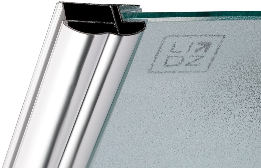 Шторка стеклянная (перегородка) для ванны LIDZ BRAMA 120x140L, стекло Frost 6 мм, распашная, левая - LBSS120140LCRMFR