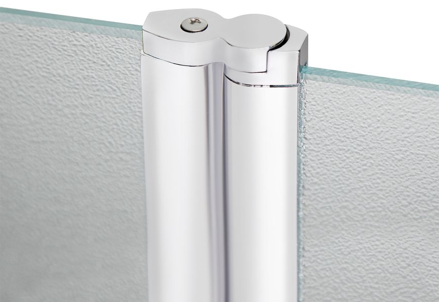 Шторка скляна (перегородка) для ванни LIDZ BRAMA 120x140L, скло Frost 6 мм, розпашна, ліва - LBSS120140LCRMFR