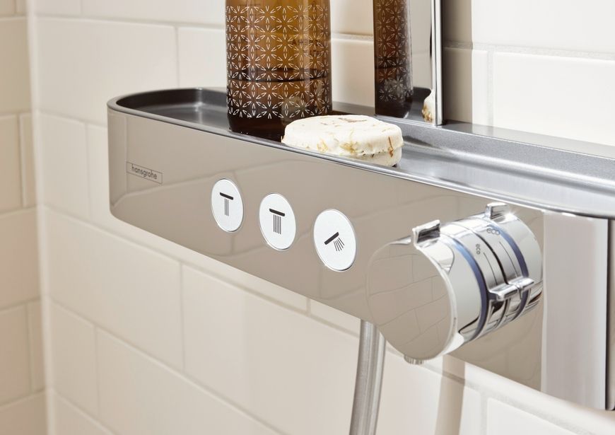 Душевая система HANSGROHE Pulsify S Showerpipe 260 2jet EcoSmart с термостатом Chrome 24241000 хром - 24241000