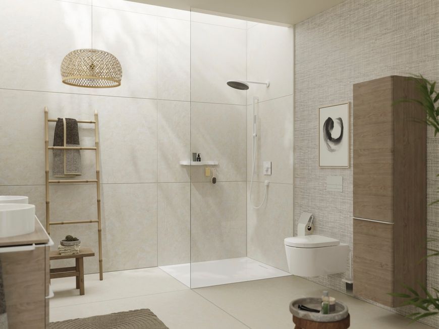 Термостат скрытого монтажа HANSGROHE ShowerSelect Comfort E на 2 функции Matt White 15572700 белый матовый - 15572700