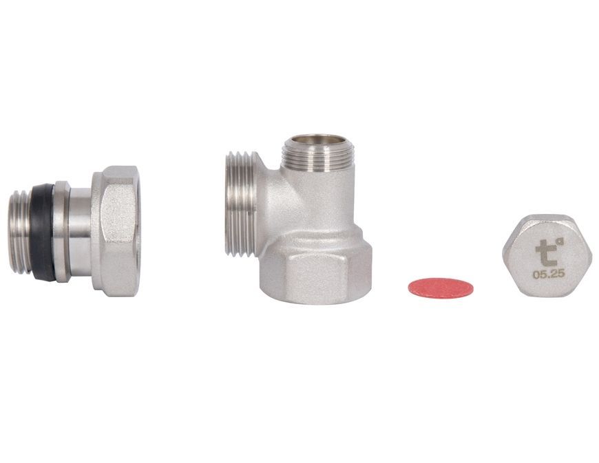 Термостатический набор для радиатора Thermo Alliance Standart 1/2" угловой TAS352W15