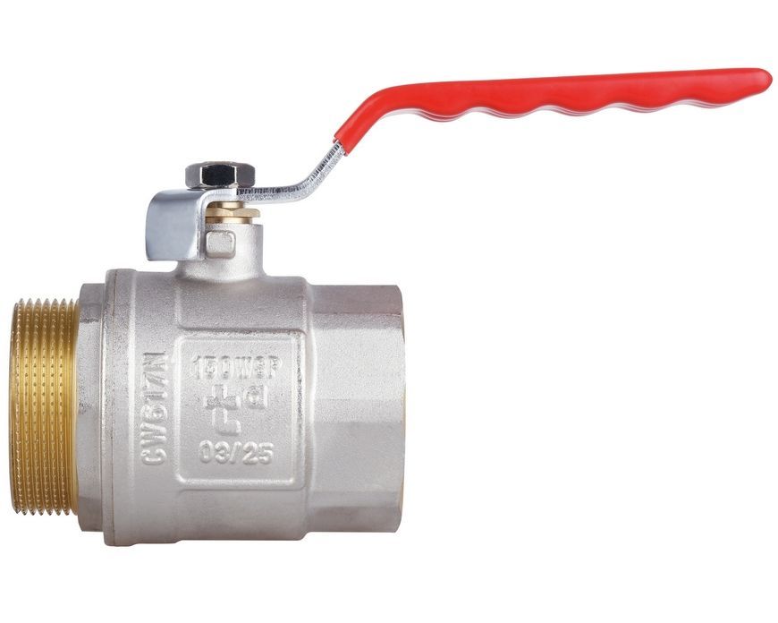 Кран шаровой прямой Thermo Alliance Standart 2" ВН для воды, PN40, рычаг, латунь SD605NW50PN40 - SD605NW50PN40