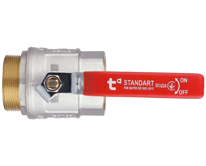 Кран шаровой прямой Thermo Alliance Standart 2" ВН для воды, PN40, рычаг, латунь SD605NW50PN40 - SD605NW50PN40