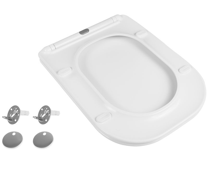 Сиденье для унитаза Qtap Nando White, с микролифтом, Slim Duroplast, Quick Release QT12991222AW - QT12991222AW