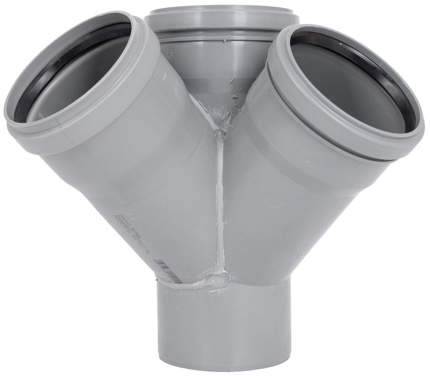 Хрестовина двоплощинна каналізаційна Ostendorf-OSMA HT-System PLUS d110/110/110/110&times;45&deg; SD00057322