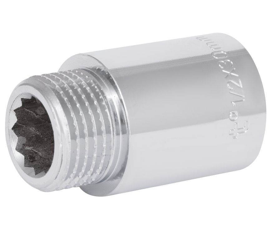 Удлинитель латунный хромированный Thermo Alliance Forte 1/2" ВРх1/2" НР, 30 мм TAF1301530