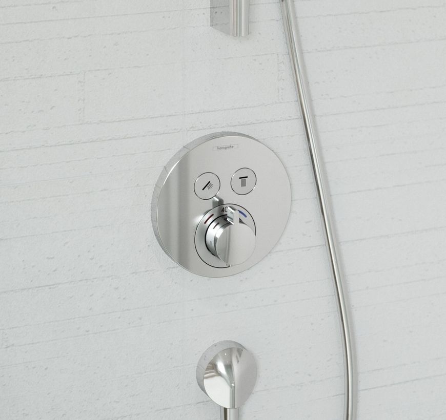Термостат скрытого монтажа HANSGROHE ShowerSelect S на 2 функции Chrome 15743000 хром - 15743000