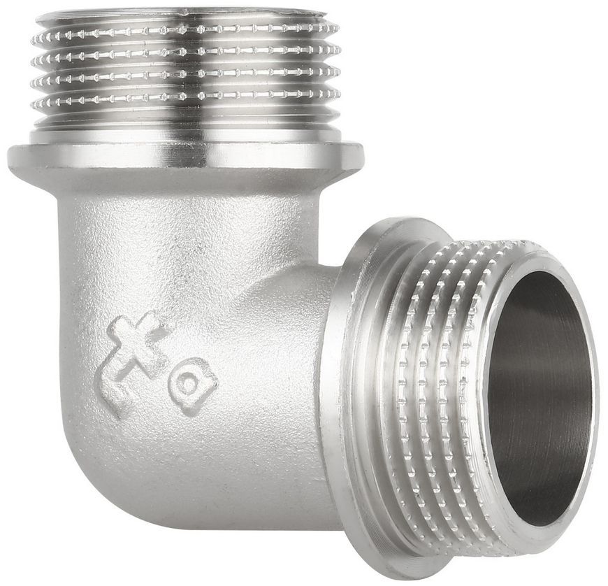 Уголок латунный Thermo Alliance Forte 1"НРх1"НР никелированный SF37325