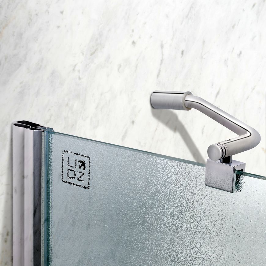 Шторка стеклянная (перегородка) для ванны LIDZ BRAMA 120x140L, стекло Frost 6 мм, распашная, левая - LBSS120140LCRMFR