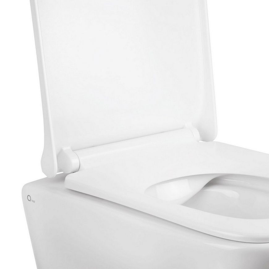 Унітаз підвісний QTAP Tern безобідковий з сидінням Soft-close QT1733052ERW - QT1733052ERW