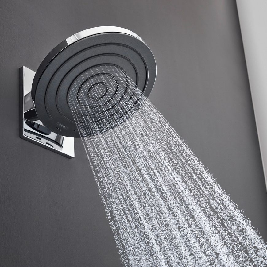 Верхний душ с держателем HANSGROHE Pulsify S 260 2jet EcoSmart 24151000 хром/графит - 24151000