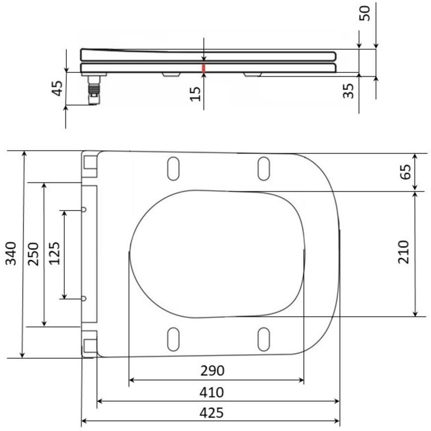 Сиденье для унитаза Qtap Nando White, с микролифтом, Slim Duroplast, Quick Release QT12991222AW - QT12991222AW