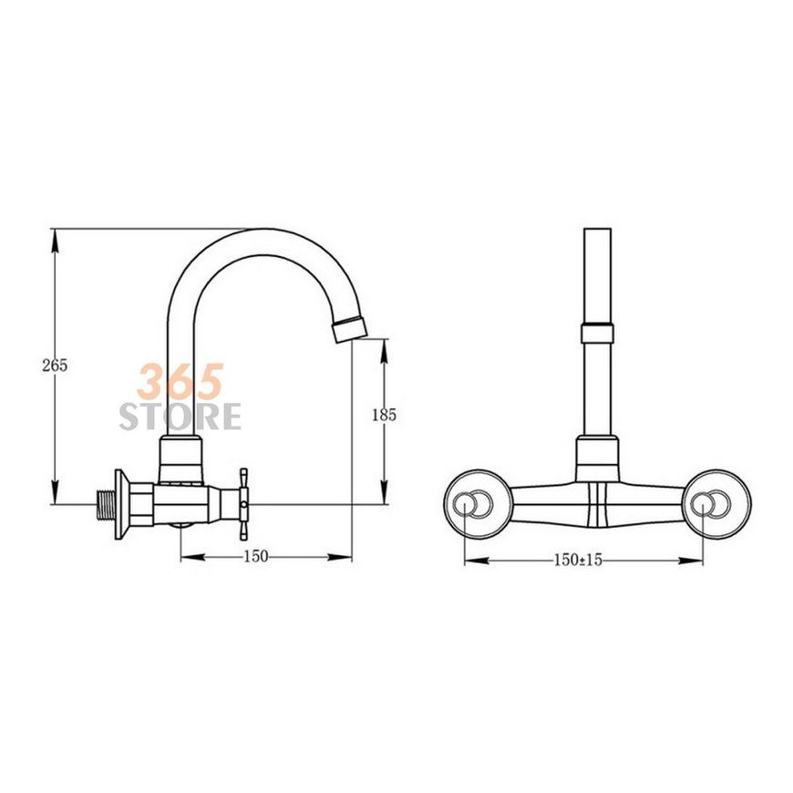 Смеситель для мойки POTATO P4754-7 - POTP47547