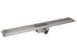 Корпус линейного трапа из нержавеющей стали Qtap Taurus 700 без решетки, с сухим затвором QTTAU700