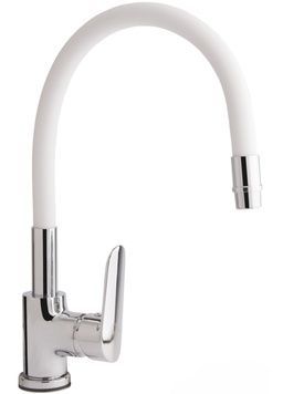 Смеситель для кухни QTAP Linea CRW 007F QTLINCRW007F с рефлекторным изливом - QTLINCRW007F