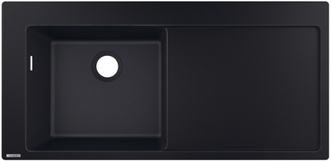 Кухонная мойка HANSGROHE S5110-F450 1050х510 крыло справа Graphiteblack черный графит 43330170 - 43330170