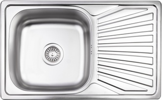 Кухонна мийка LIDZ 7848 Micro Decor 0,8 мм (185) LIDZ7848MDEC08 - LIDZ7848MDEC08