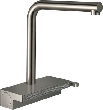 Змішувач для кухонної мийки HANSGROHE Aquno Select M81 250 2jet з витяжним виливом Sbox Stainless Steel Finish 73830800 нержавіюча сталь - 73830800