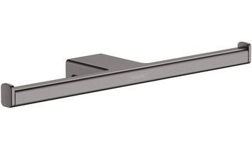 Тримач для туалетного паперу подвійний HANSGROHE AddStoris Brushed Black Chrome 41748340 чорний хром