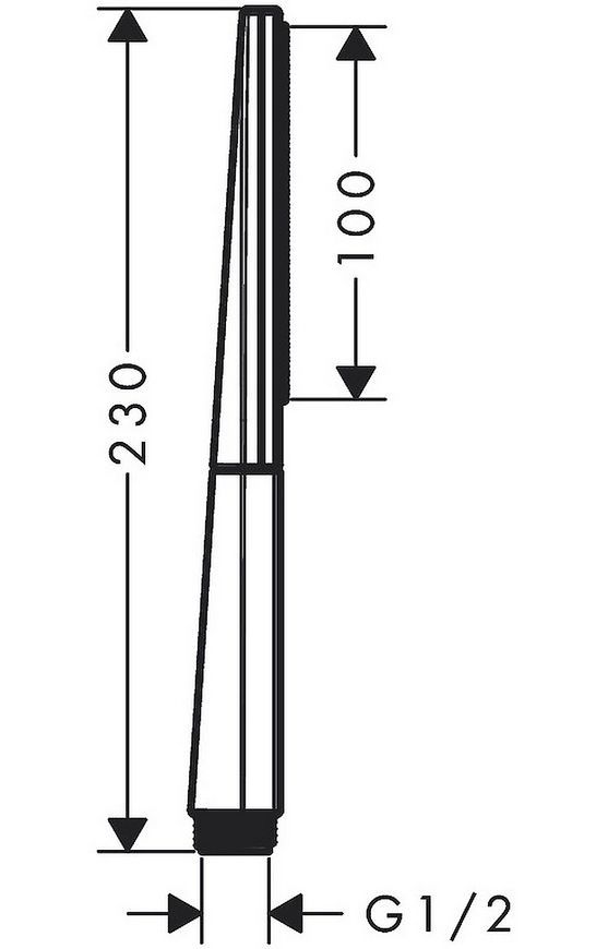 Ручной душ HANSGROHE Rainfinity Baton 100 1jet Chrome 26866000 хром - 26866000