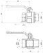 Кран кульовий ICMA 1" прямий PN40 №350 87350AF11 - 87350AF11 - 2