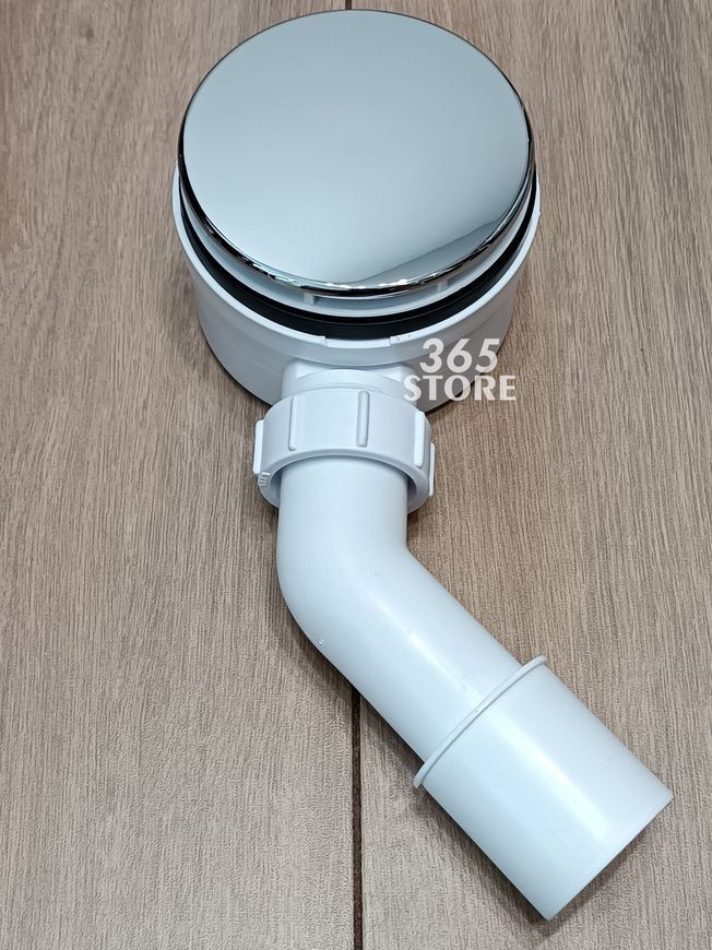 Сифон McALPINE для душового піддона HC2730LCPN-PB 90 мм хром чистка зверху - HC2730LCPN-PB