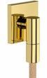 Шланговое подсоединение HANSGROHE FixFit Fine E с обратным клапаном Polished Gold Optic 28883990 золото