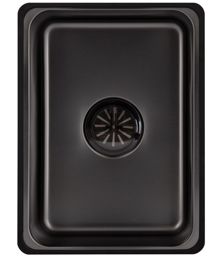 Кухонная мойка Lidz Handmade H6845HB Decor Black PVD Honeycomb 3,0/1,0 черная LDH6845HDECBLM49445 - LDH6845HDECBLM49445