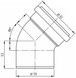 Колено редукционное канализационное Ostendorf-OSMA HT-System PLUS d50/32&times;88&deg; SD00057601