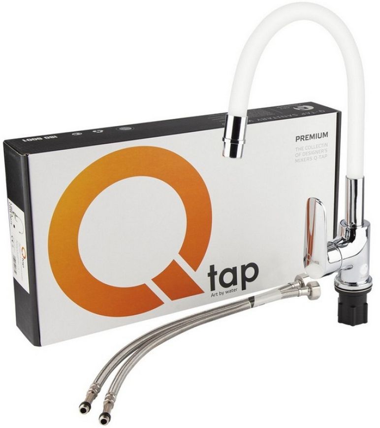 Смеситель для кухни QTAP Linea CRW 007F QTLINCRW007F с рефлекторным изливом - QTLINCRW007F