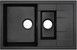 Кухонна мийка з додатковою чашею QTAP CS 7648 Black (QT7648BLA404) - QT7648BLA404 - 1