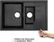 Кухонна мийка з додатковою чашею QTAP CS 7648 Black (QT7648BLA404) - QT7648BLA404 - 2