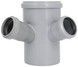 Хрестовина двоплощинна каналізаційна Ostendorf-OSMA HT-System PLUS d110/110/50/50&times;67&deg; SD00057321