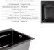 Кухонная мойка Lidz Handmade H6845HB Decor Black PVD Honeycomb 3,0/1,0 черная LDH6845HDECBLM49445 - LDH6845HDECBLM49445 - 3