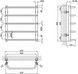 Полотенцесушитель водяной LIDZ Standard (CRM) D32/20х1/2" 500x600 P5 - LSTNDD32201250605WAT - 6