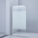 Шторка стеклянная (перегородка) для ванны LIDZ BRAMA 80x150L, стекло Linie 6 мм, распашная, левая - LBSS80150LCRML - 7